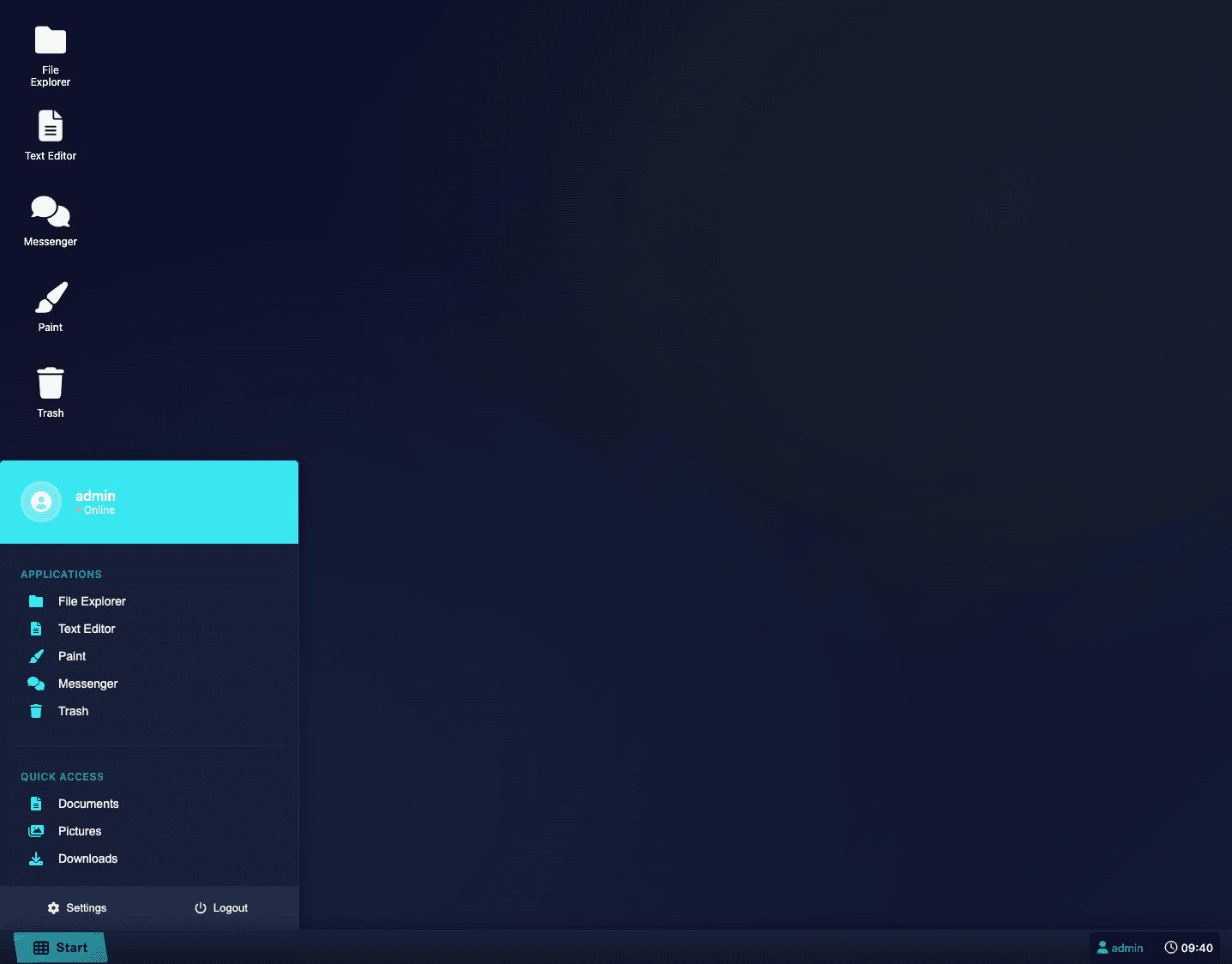 WebOS Desktop Environment