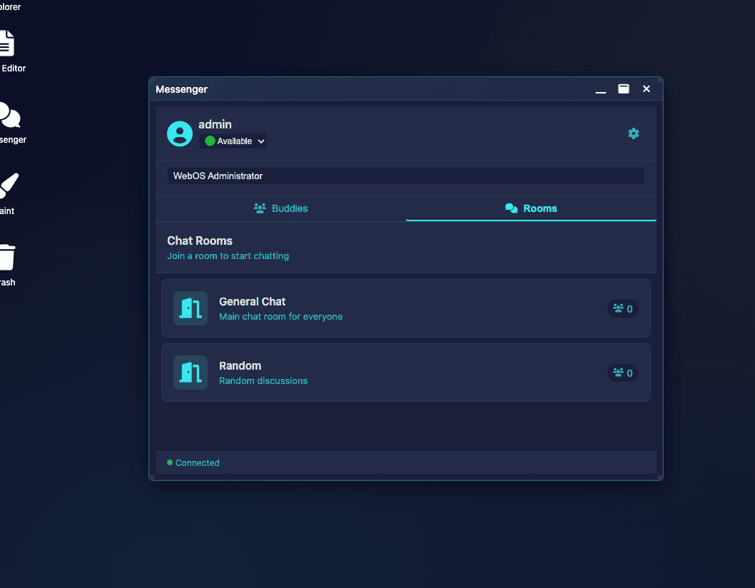 WebOS Messenger Application